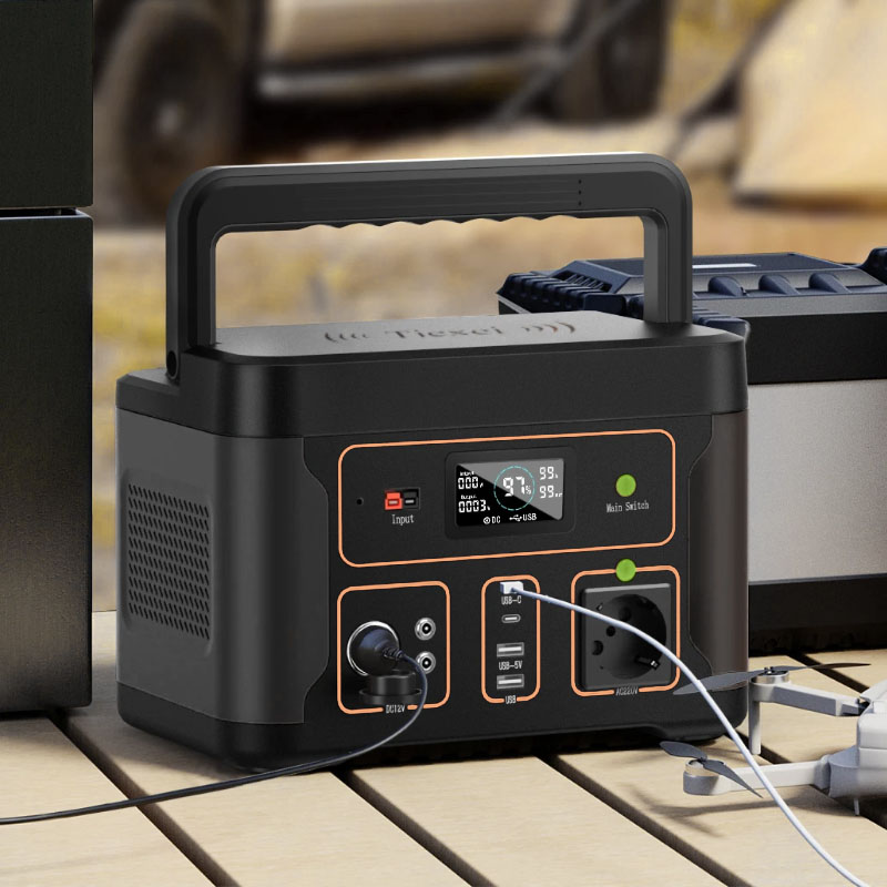  Przenośna elektrownia o mocy 2400 W. Generator słoneczny. Zasilacz z baterią litową 230 V